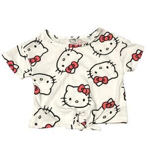 Hello Kitty short sleeve soft‎ cotton jersey top.- Size 5/6